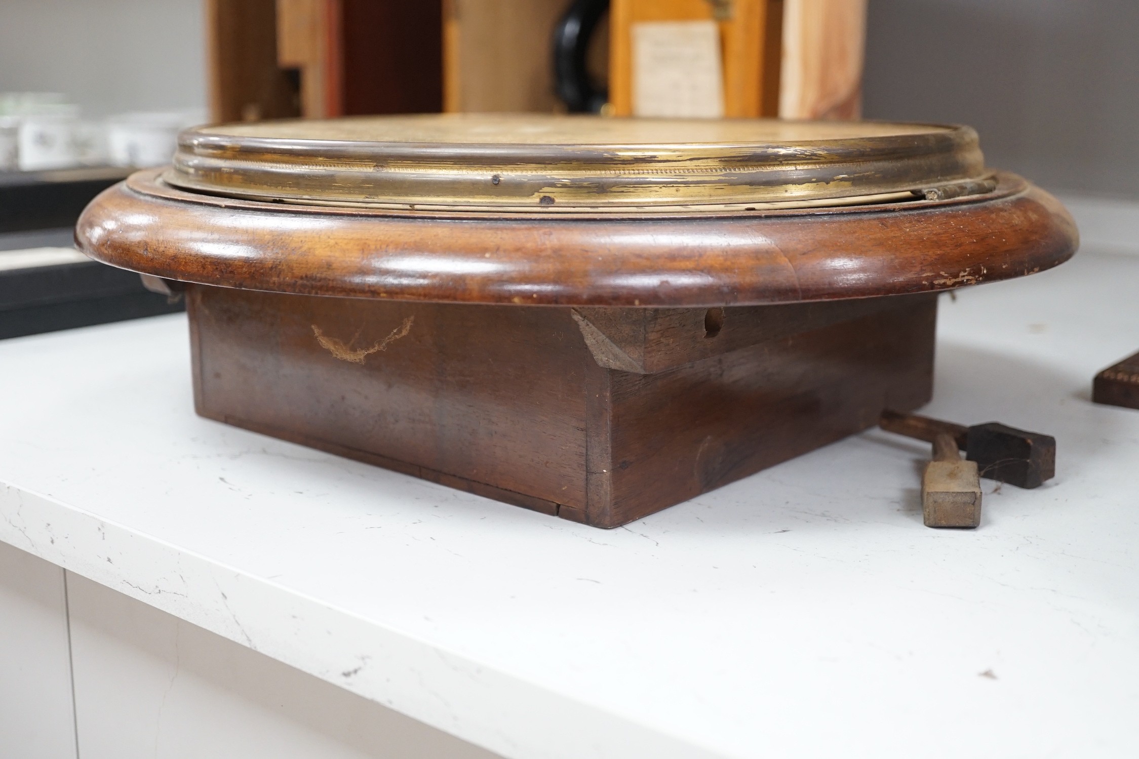 A Victorian dial clock retailed by The Coventry Clock Co. 37cm diameter